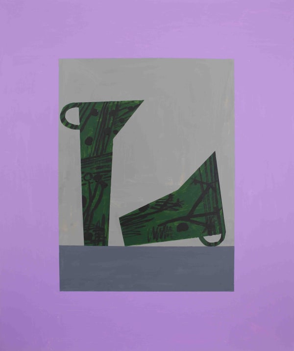 Bruce McLean Untitled, 2022 Oil and acrylic on canvas