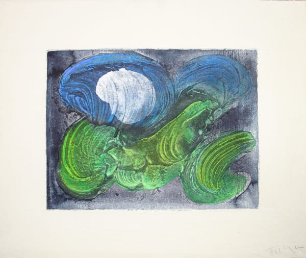 William Tillyer Living in Arcadia, 1991 Watercolour on embossed paper