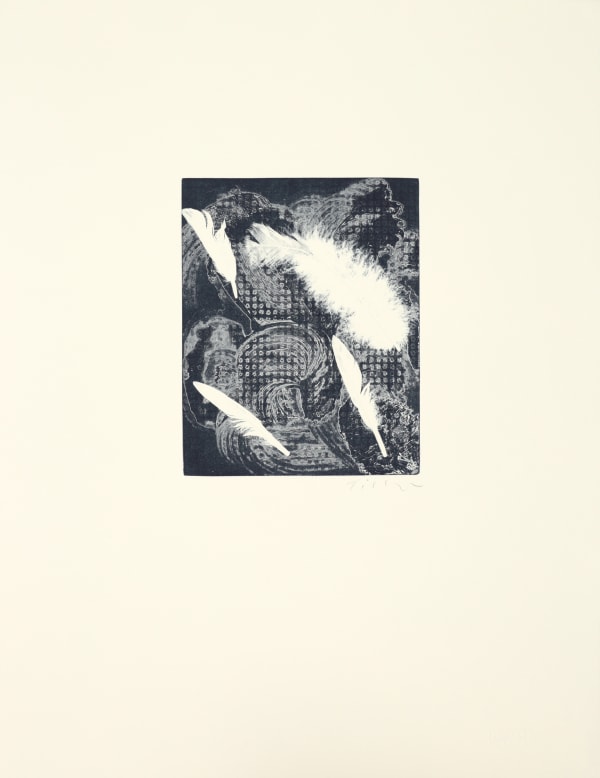 William Tillyer Balsam of Mecca, 2018 Signed in pencil lower right (recto) Soft ground etching with aquatint on zinc plate and collage on 250 gsm Velin Arches Blanc paper Paper size: 66 x 50.7 cms (26 x 20 ins) Plate size: 24.6 x 19.6 cms (9 5/8 x 7 3/4 ins) EDITION 25 PROOFS 4AP 1PP PRINTER Clifton Editions PUBLISHED BY Bernard Jacobson Ltd., London, 2018