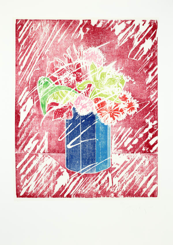 William Tillyer The Lumsden Vase - York Vases, 1981 Signed lower right (recto) Wood block on Japanese paper Paper size: 106 x 75 cms (41 3/4 x 29 1/2 ins) Block size: 77.5 x 62.5 cms (30 1/2 x 24 5/8 ins) EDITION 100 PROOFS 6 AP PRINTER Homer Frankland Editions PUBLISHED BY Bernard Jacobson Ltd., London
