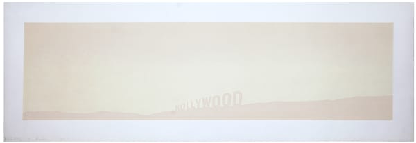 Ed Ruscha Fruit - Metrecal, 1971 Screenprint on Copperplate Deluxe paper, torn and deckle edges