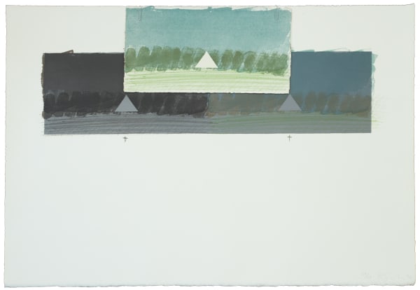 Richard Smith For John Constable, 1976 Signed, numbered, and dated '76' in pencil Lithograph on paper 46.4 x 67.3 cms (18 1/4 x 26 1/2 ins) From the "For John Constable" series Edition of 100, Set of 19 Published by Bernard Jacobson Ltd., London, 1976