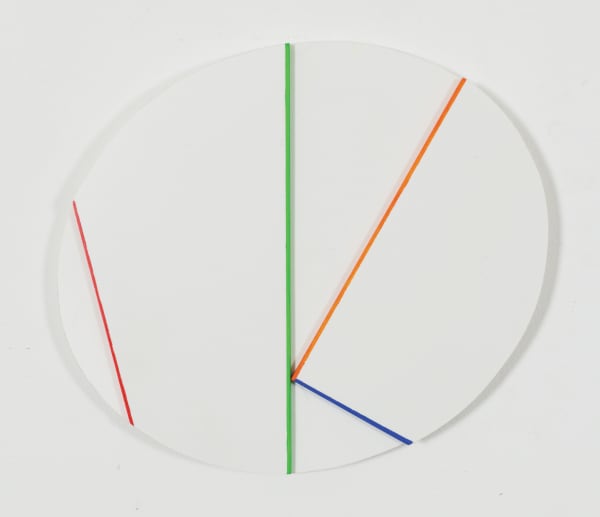 Marc Vaux Untitled, 2018 Signed and dated (verso) Acrylic on foam board 18 x 21.5 cms (7 1/8 x 8 1/2 ins)