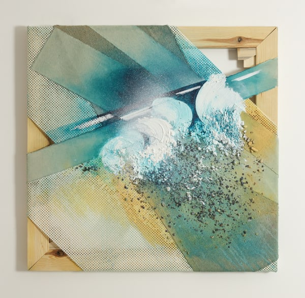 William Tillyer The Shore: Line - Old Nab, 2023-24 Acrylic and mixed media on canvas