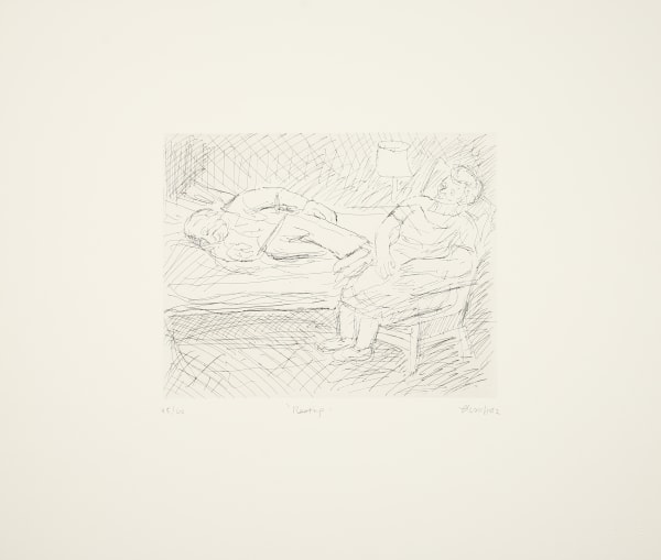 Leon Kossoff Resting, 1983 Etching on paper