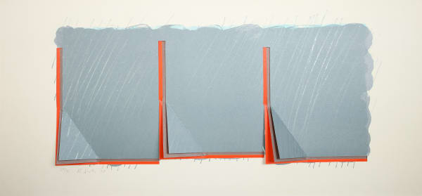 Richard Smith, Horizon II (Grey and Orange), 1970
