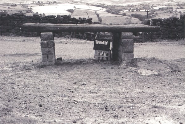 William Tillyer The Furnished Landscape - Milk Stands, 1977 Photograph 40.5 x 61.5 cms (15 15/16 x 24 1/4 ins) PRINTER The Artist