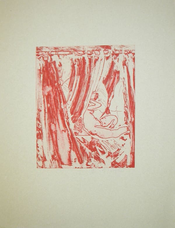 William Tillyer The Crimson Cubicles, 1974 Signed in pencil lower right (recto) Etching on paper Image size: 34.7 x 27.3 cms (13 5/8 x 10 3/4 ins) EDITION 100
