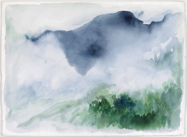 William Tillyer Hautes-Alpes 1 - European Grand Tour, 1983 Watercolour on paper