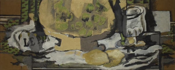 Georges Braque Verre et compotier, 1922 Oil and sand on canvas