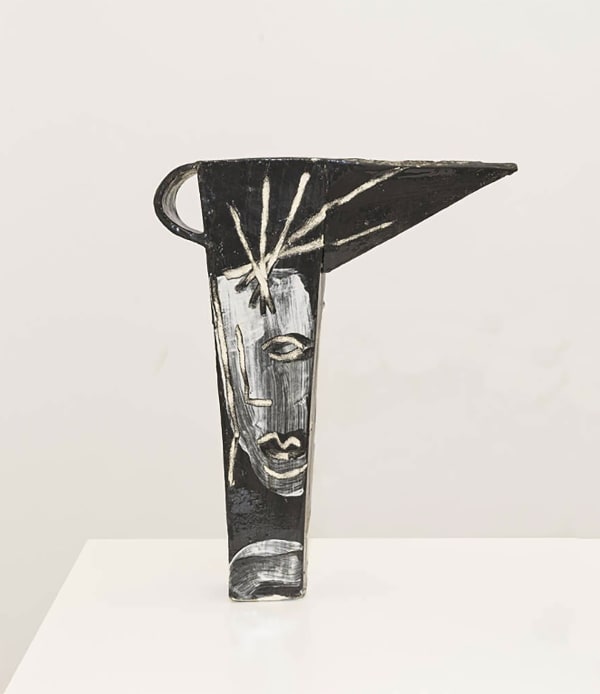 Bruce McLean Untitled , 2022 Ceramic 40 x 32 x 6 cms (15 3/4 x 12 5/8 x 2 3/8 ins)