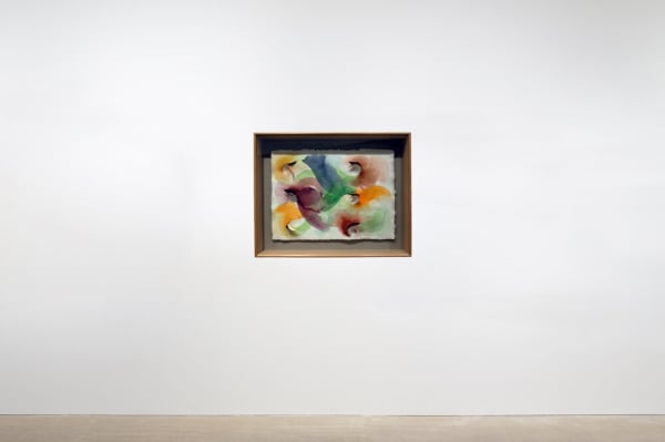 William Tillyer The Bedford Hills - Perforated Watercolours 1, 2001 Watercolour and torn Armand mill hand made paper 38 x 51 cms (15 x 20 ins)