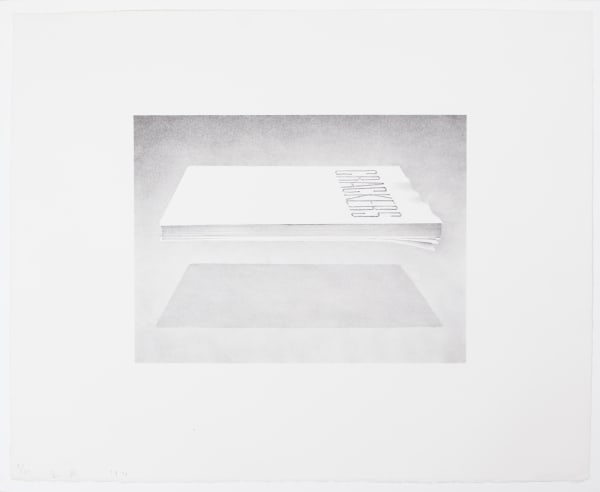 Ed Ruscha Crackers, from 'Book Covers', 1970 Lithograph on white Arches paper