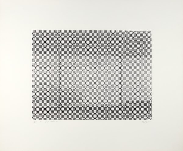 William Tillyer Dry Lake II, 1971 Etching 55.9 x 66.7 cms (22 xc 26 1/4 ins) Edition of 50