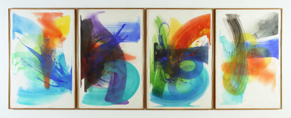 William Tillyer Englishman's Bay, 2003 Watercolour on paper in four sections