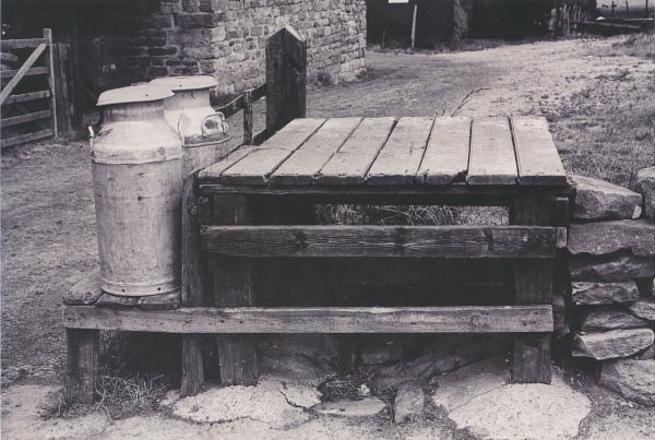 William Tillyer The Furnished Landscape - Milk Stands, 1977 Photograph 40.5 x 61.5 cms (15 15/16 x 24 1/4 ins) PRINTER The Artist