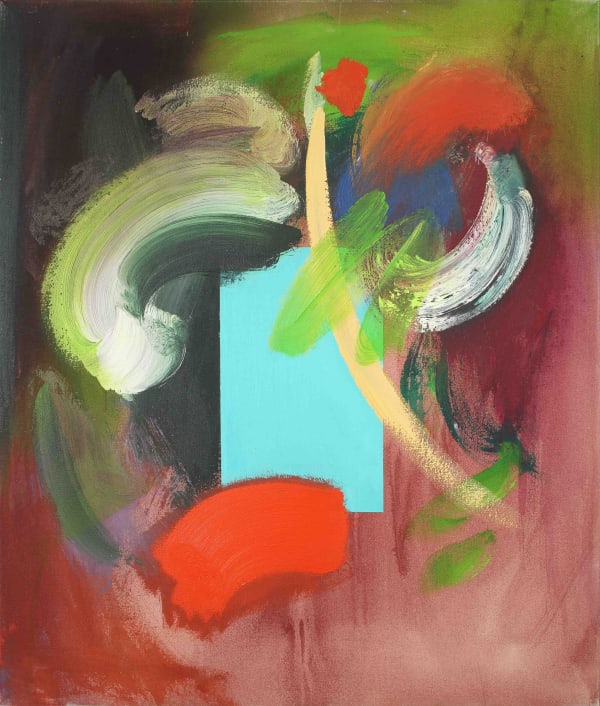William Tillyer Vase and Arrangement, 1987 Acrylic on canvas
