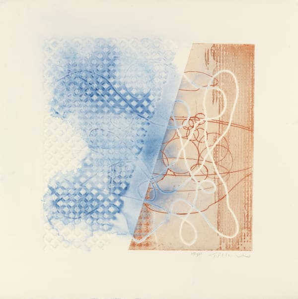 William Tillyer The Mulgrave Suite, 2023 The Mulgrave Suite, Set of 7 Etching, aquatint and embossing with hand colouring in watercolour on paper Paper size: 57.2 x 57.8 cms (22 1/2 x 22 3/4 ins) Image size: 39.4 x 39.4 cms (15 1/2 x 15 1/2 ins) EDITION 35 PROOFS 4 AP 1 PP PRINTER Bracken Press PUBLISHED BY Bernard Jacobson Ltd., London