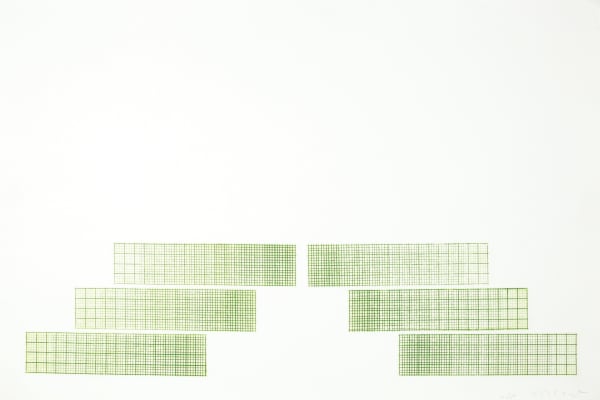 William Tillyer Grid, 1968 Signed in pencil lower right (recto) Etching on paper Line etching on six plates Paper size: 50.5 x 75.5 cms (19 7/8 x 29 3/4 ins) Plate size: 16.5 x 68.7 cms (6 1/2 x 27 ins) EDITION Uneditioned PRINTER The Artist