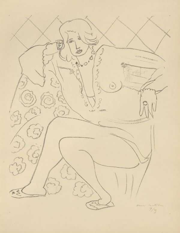 Henri Matisse, Figure assise, blouse transparente, 1929