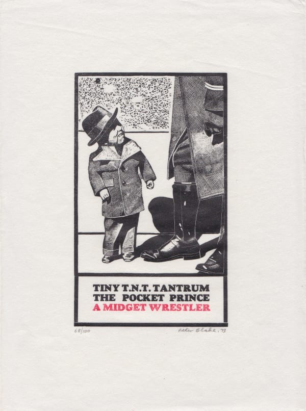 Peter Blake Tiny Tim TNT (from Eighteen Small Prints), 1973 Wood engraving on paper