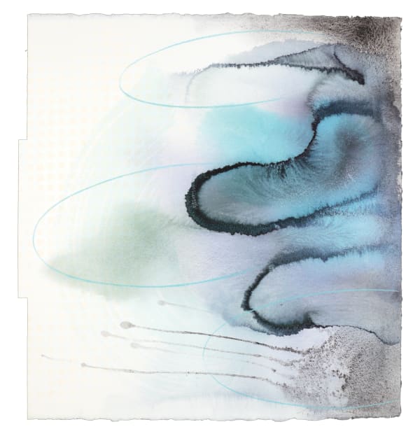 William Tillyer For A. O. / Articulations, 2017 Watercolour on Arches paper