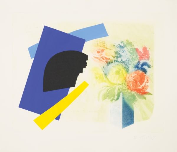 William Tillyer Black Bridge I - Living by the Esk XIV, 1983 Signed in pencil lower right (recto) Coloured aquatint etching with hand coloured collage on paper 12 colours Paper size: 70 x 81 cm (27 1/2 x 32 ins) Plate size: 55.5 x 70 cm (21 3/4 x 27 1/2 ins) EDITION 60 PRINTER Homer Frankand Editions PUBLISHED BY Bernard Jacobson Ltd., London