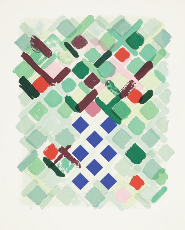 William Tillyer French Ultramarine, 1974 Signed in pencil lower right (recto) Screenprint on paper Paper size: 78.5 x 63.5 cms (31 x 25 ins) Image size: 67 x 55.5 cms (26 3/8 x 21 7/8 ins) EDITION 100 PROOFS 4 AP PRINTER Advanced Graphics PUBLISHED BY Bernard Jacobson Ltd., London