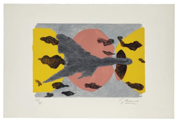 Georges Braque Equinoxe, 1962 Signed and numbered bottom right Lithograph printed in colours 54 x 80 cms (21 2/6 x 31 1/2 ins) Edition of 75