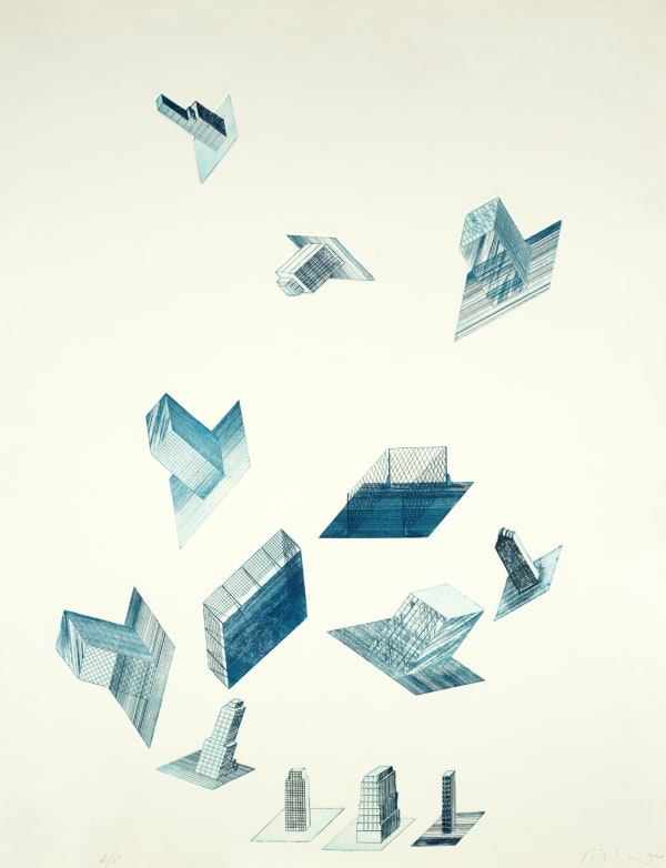 William Tillyer 13 Structures, 1966/67 Signed in pencil on lower right (recto) Etching on paper Paper size: 77.2 x 59 cms (30 3/8 x 23 1/4 ins) EDITION Uneditioned PRINTER The Artist