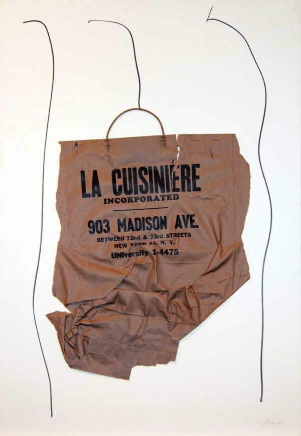 Robert Motherwell La Cuisinière, 1967 Pasted paper and crayon on paperboard