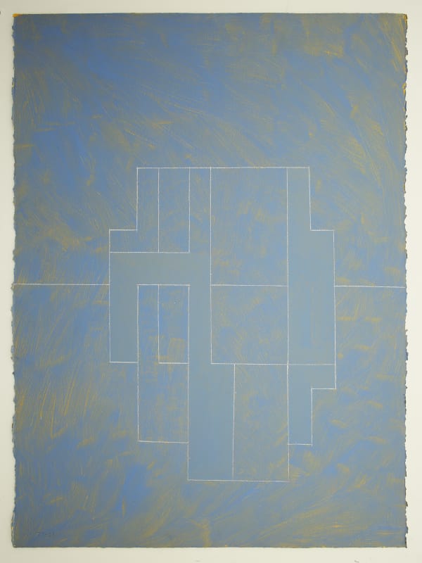 Robyn Denny Study for Graffiti 23, 1977 Acrylic and pencil crayon on Arches paper