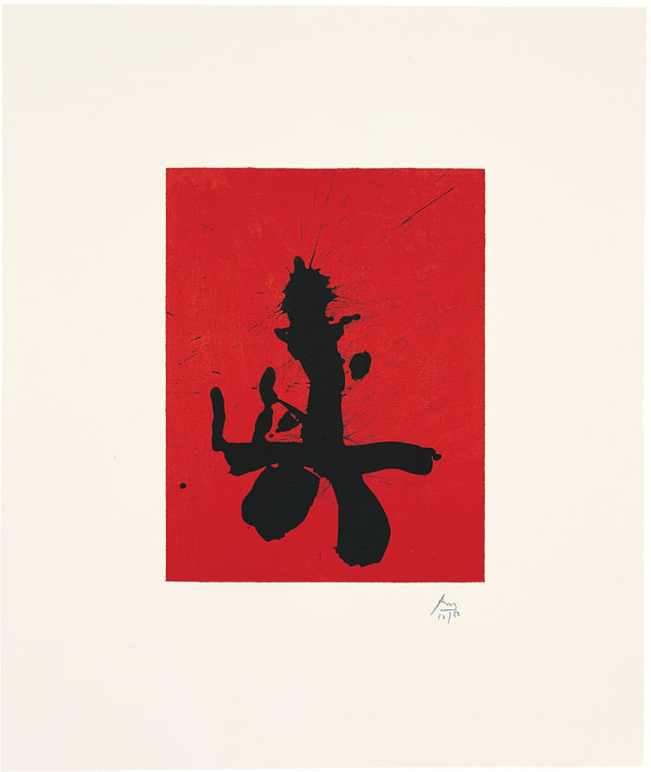 Robert Motherwell, Octavio Paz Suite: Red Samurai, 1988