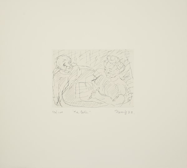 Leon Kossoff The Letter, 1982 Etching on paper
