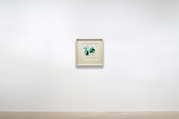 William Tillyer Fragment, 2015 Signed lower right (recto) Watercolour on paper 42 x 42 cms (16 1/2x 16 1/2 ins) (mount size) 21 x 24 cms (8 1/4 x 9 1/2 ins) (paper size)