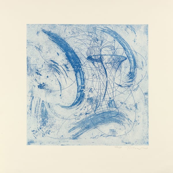 William Tillyer The Ruswarp Suite 2, 2023 Signed in pencil lower right (recto) Etching, aquatint and embossing on paper Paper size: 57.2 x 57.8 cms (22 1/2 x 22 3/4 ins) Plate size: 39.4 x 39.4 cms (15 1/2 x 15 1/2 ins) EDITION 35 PROOFS 4 AP 1 PP PRINTER Bracken Press PUBLISHED BY Bernard Jacobson Ltd., London