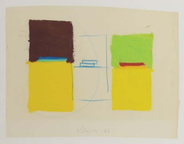Marc Vaux Untitled, 1965 Pencil crayon on paper