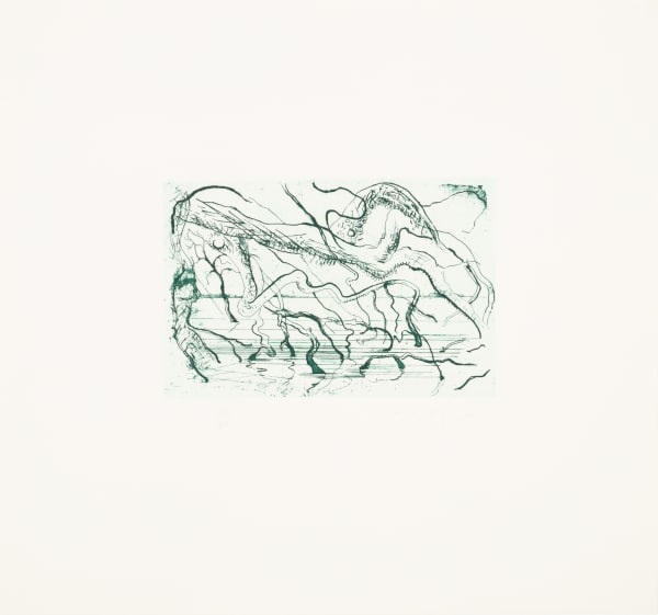 William Tillyer Lake Coongie Etchings, 1982 Signed in pencil lower right (recto) Etching on paper Paper size: 41.8 x 44.5 cms (16 1/2 x 17 1/2 ins) Plate size: 14.5 x 22.2 cm (5 3/4 x 8 3/4 in) EDITION 40 PROOFS 6 AP PUBLISHED BY Bernard Jacobson Ltd., London