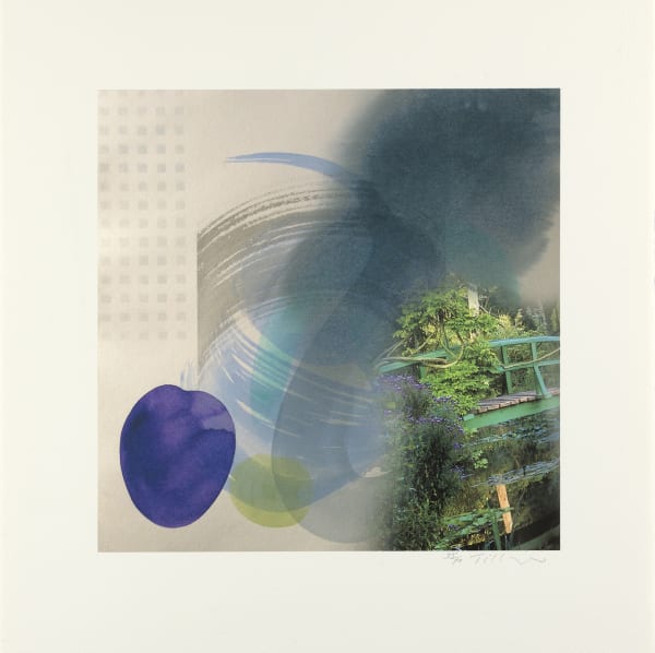 William Tillyer Giverny - Zephyr, 2019 Signed in pencil lower right (recto) Archival giclée print on Arches 640gms Watercolour paper Paper size: 57.2 x 56 cms (22 1/2 x 22 ins) Image size: 40 x 40 cms (15 3/4 x 15 3/4 ins) EDITION 70 PROOFS 4 AP 1 PP 1 Proof PRINTER Mat Sant Studio PUBLISHED BY Bernard Jacobson Ltd., London