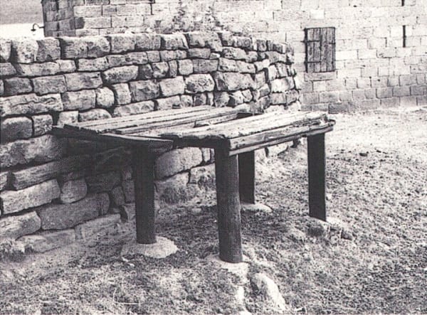 William Tillyer The Furnished Landscape - Milk Stands, 1977 Photograph 40.5 x 61.5 cms (15 15/16 x 24 1/4 ins) PRINTER The Artist