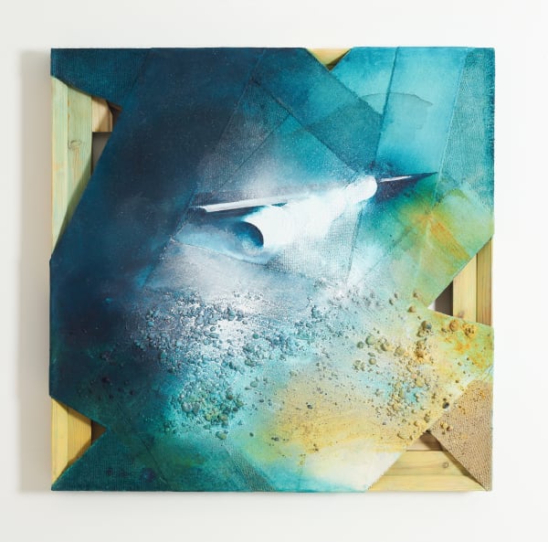 William Tillyer The Shore: Line - Hummersea Scar, 2023-24 Acrylic and mixed media on canvas