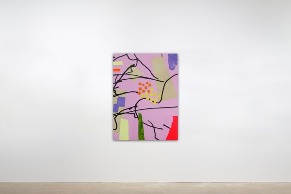 Bruce McLean Future Garden 5, 2020 Screenprint and acrylic on paper collage on plywood 122 x 91.5 cms (48 x 36 ins)