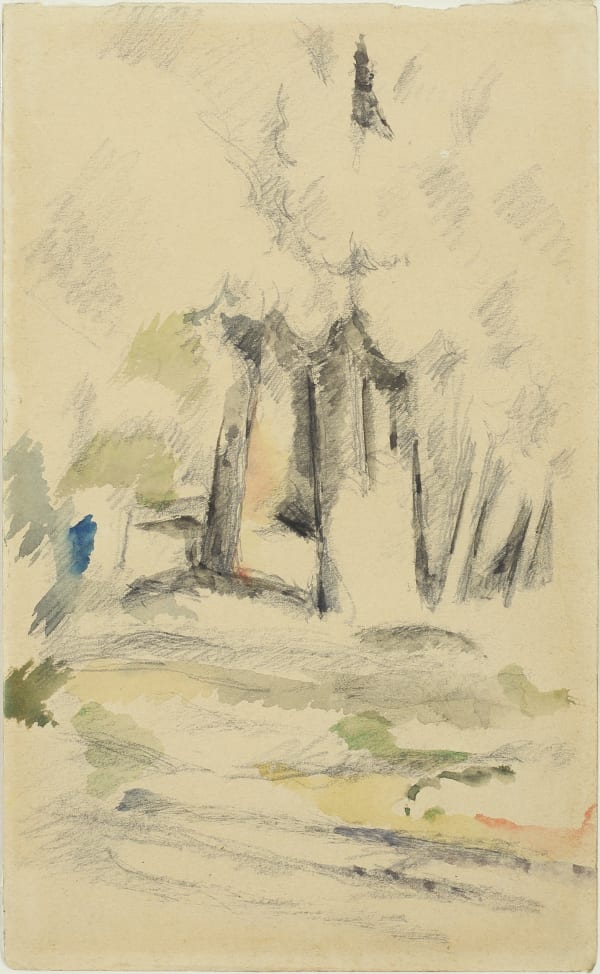 Paul Cézanne Forest Scene (Sous-bois), c.1895-1900 Watercolour and pencil on white paper