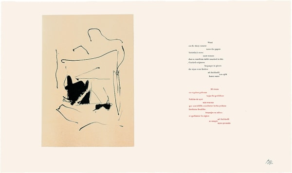 Robert Motherwell, Three Poems: Burnt Water, 1988