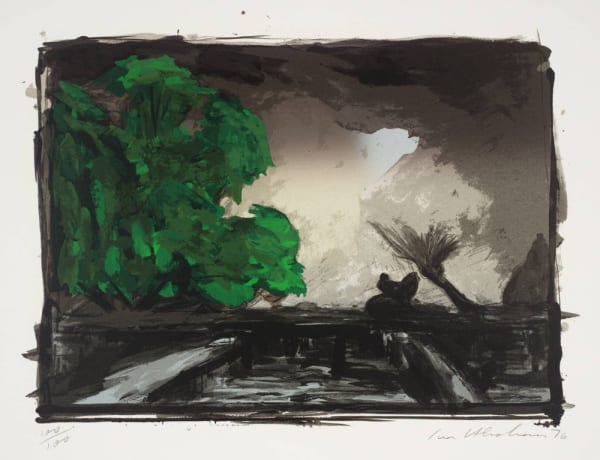 Ivor Abrahams For John Constable, 1976 Signed, numbered, and dated '76' in pencil Screenprint on paper 57 x 80 cms (22 1/4 x 31 1/2 ins) From the "For John Constable" series Edition of 100, Set of 19 Published by Bernard Jacobson Ltd., London, 1976