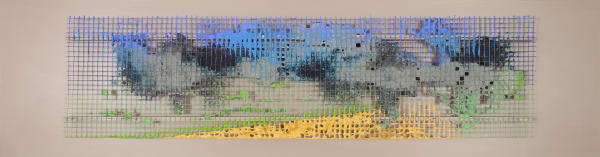 William Tillyer Kilton, 2021 Acrylic on wire mesh mounted on panel