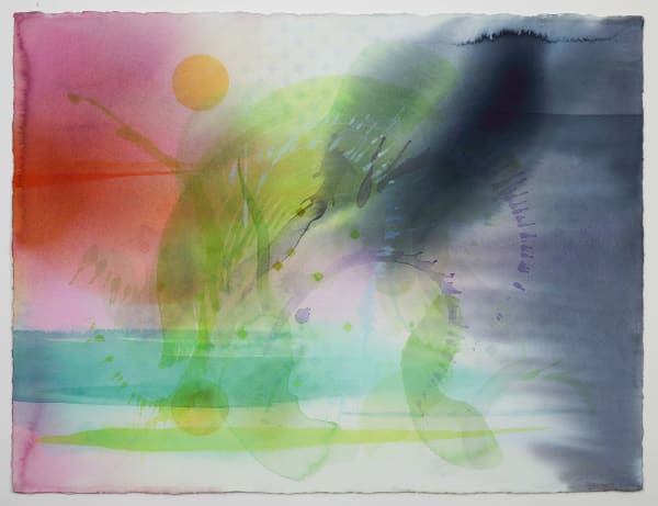 William Tillyer The Watering Place, 2013 Watercolour on Arches paper 57.2 x 76.8 cms (22 1/2 x 30 1/4 ins)