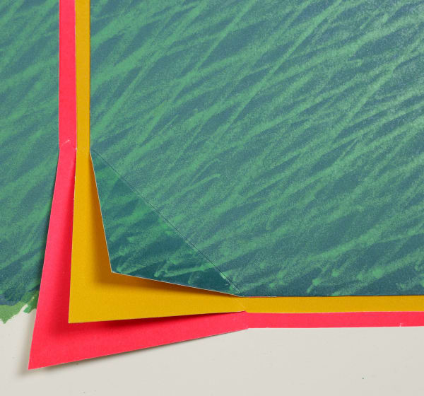 Detail of Richard Smith, Horizon III (green, pink, yellow and ochre) (1970), Edition of 75, Set of 6, Lithograph on...