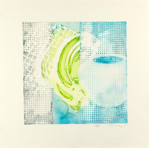William Tillyer, The Scalby Suite - Jar and Arrangement (2022), Etching, aquatint, and embossing on paper, Edition of 35, 58...