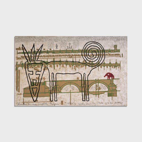 Nadim Karam - The Wild Cat & The Elephant on Charles Bridge, 1995